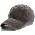 thumbnail image 1 of MSJUHEG Baseball Cap Trucker Hat Trucker Hats Women Unisex Children Casual Solid Baseball Hat Adjustable Washed Baseball Cap Golf Hat Fascinators Hats for Women Polyester 1PC Hat Brown One Size, 1 of 4