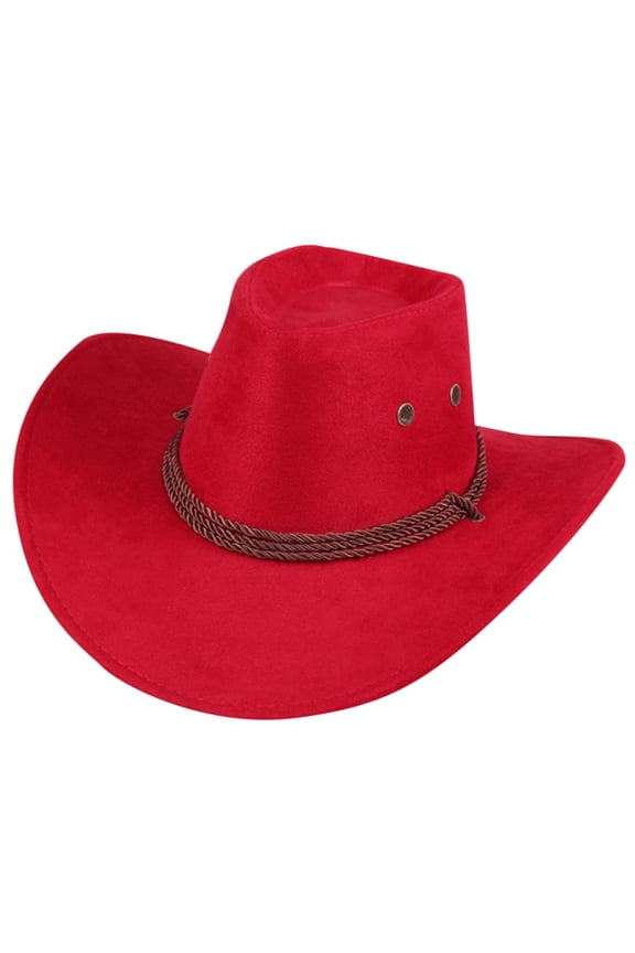 Beanie Bucket Hat Trucker Hat Men Women Cowboy Hat Western Cap Wide Brim Sunhat Winter Hats for Women Fascinators Hats for Women Polyester 1PC Hat Red One Size
