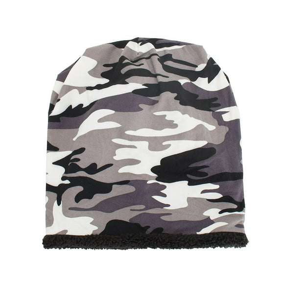 MSJUHEG Beanie Hats for Women Hats for Men Warm Baggy Camouflage Crochet Winter Wool Ski Beanie Skull Caps Hat Beach Hats for Women Fascinators Hats for Women Cotton Polyester 1PC Hat White One Size