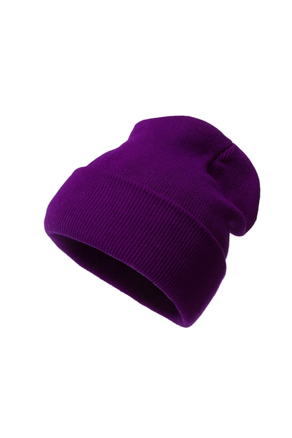 Beanie Hats for Women Hats for Men 2021 Outdoor Winter Neutral Keep Warm Hats Candy Color Knitted Woolen Hat Beach Hats for Women Fascinators Hats for Women Knitting 1PC Hat Purple One Size