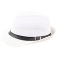 thumbnail image 1 of MSJUHEG Beanie for Women Sun Hat Bucket Hat Unisex Trilby Gangster Cap Beach Sun Straw Hat Band Sunhat Hats for Women Fascinators Hats for Women Polyester 1PC Hat White One Size, 1 of 1