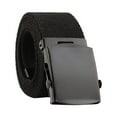 thumbnail image 1 of MSJUHEG Belt Buckle Mens Belts Leather Canvas Automatic Fashion Men Women Nylon Belt Fans Buckle Belt Belt Leash Black One Size, 1 of 1