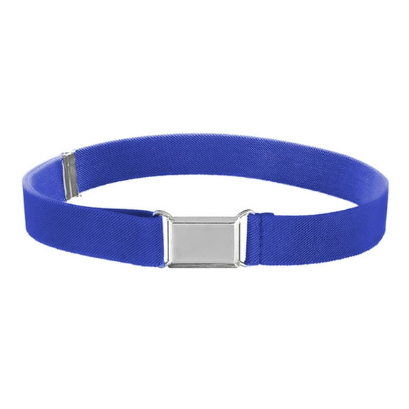 MSJUHEG Belt Buckle Mens Belts Leather Kids Toddler Belt Elastic Adjustable Stretch Unisex Belts Silver Square Buckle Leash A One Size