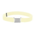 thumbnail image 1 of MSJUHEG Belt Buckle Mens Belts Leather Kids Toddler Belt Elastic Adjustable Stretch Unisex Belts Silver Square Buckle Leash R One Size, 1 of 1
