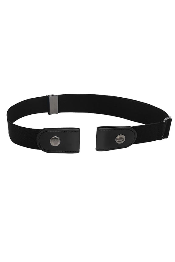 Belt Buckle Mens Belts Leather Men For Jeans Hassle Buckle No Elastic Women Bulge Belt Event & Party Supplies Leash Black One Size
