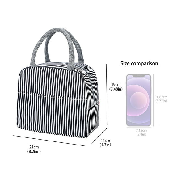 MSJUHEG Bento Box Lunch Bag Insulated Lunch Bag For Women Compact Reusable Tote Cooler Bag Lunch Pail Lunch Bag Women B