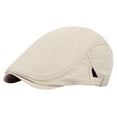 thumbnail image 1 of MSJUHEG Beret Hats for Women Sun Hats for Women Cowboy Hat Unisex Cotton Newsboy Cap Soft Fit Cabbie Hat Casual & Dress Style Hats for Women Fascinators Hats for Women Cotton 1PC Hat Beige One Size, 1 of 1