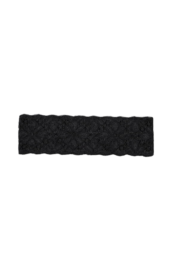 Boho Headbands for Women Non Slip Headbands for Women Wide Hairband Breathable Lace Headband Elastic Head Scarf Hair Accessories Cloth Headbands Hair Band Black One Size