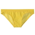 thumbnail image 1 of MSJUHEG Boxers For Men Mens Boxer Briefs Mens Ice Silk Transparent Underwear Bagless Tight Triangle Pants Thin Low Waist Mens Boxers Yellow 3Xl, 1 of 3