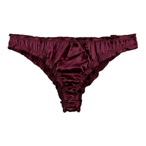 MSJUHEG Boxers For Men Mens Underwear Boxer Briefs Ultra Thin Fashion Satin Thong Erotic Panties Mens Boxer Briefs M