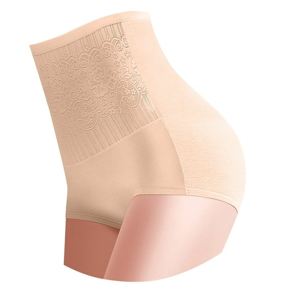 MSJUHEG Brown Corset Womens High Waist Shapewear Panties Tummy Control Butt Lifter Body Shaper Panty Ladies Slim Waist Trainer Pants Womens Underwear Beige Xl