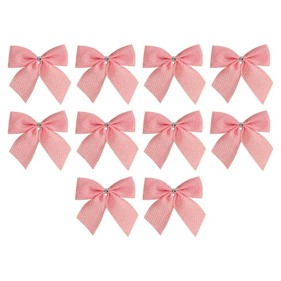 MSJUHEG Christmas Decorations Party Decorations 10Pcs Bows Various Styles Bows Fabric Tree Garland Accessories Decoration Party Party Decorations Christmas Decorations Pink 1
