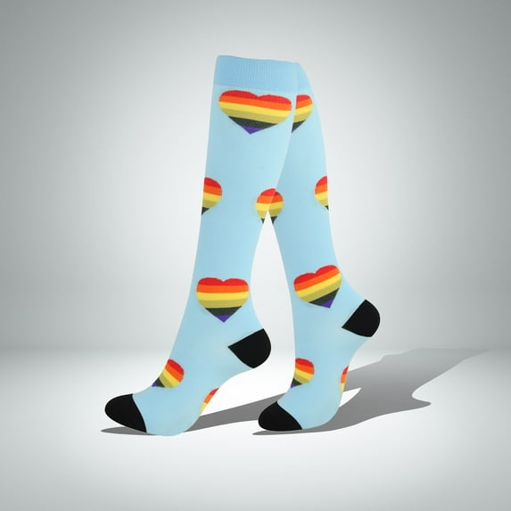 MSJUHEG Compression Socks,Medias De Compresión Para Mujer,Wide Calf Compression Socks Women,Soccer Socks,Ski Socks,Elastic Leg Stockings Sports Socks Blue M