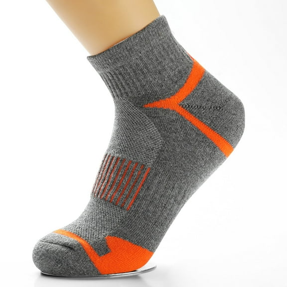 MSJUHEG Compression Socks Men,Ankle Socks,Yoga Socks,Running Socks,No Show Socks Womens,Breathable Personalized Sweat Socks Sports Socks Orange A
