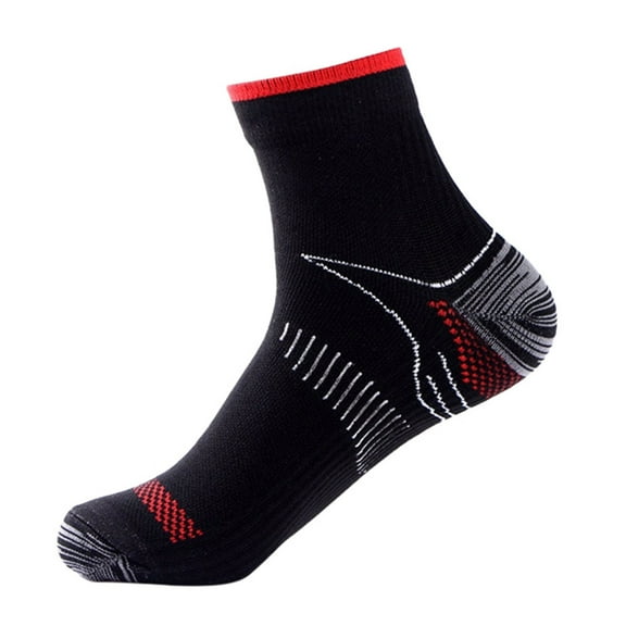 MSJUHEG Compression Socks For Women Womens Socks Sport Men Women Anti Fatigue Flexible Compression Foot Sleeves Short Socks Thigh High Socks Red One Size