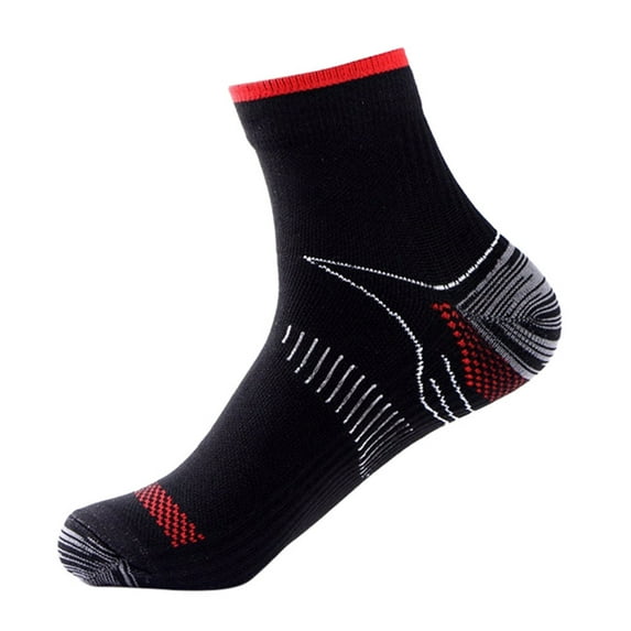 MSJUHEG Compression Socks For Women Womens Socks Sport Men Women Anti Fatigue Flexible Compression Foot Sleeves Short Socks Thigh High Socks Red One Size