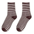 thumbnail image 1 of MSJUHEG Crew Socks for Women,Frilly Socks Women,Tube Socks Women,Retro Socks,Striped Socks Women,Winter Mid Tube Stripe Warm Stockings B One Size, 1 of 2