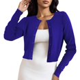 thumbnail image 1 of MSJUHEG Crop Cardigan Crew Neck Button Down Cropped Knit Cardigan Open Front Hooded Lightweight Cardigans Crop Cardigan Sweater Coat for Fall and Winter C Xl, 1 of 5