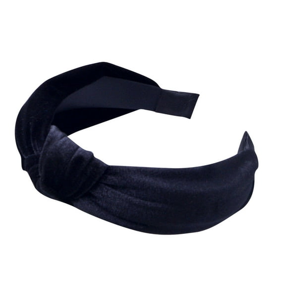 MSJUHEG Crown of Thorns Headpiece,Knotted Headband for Women,Sweat Band,Bandana,Headbands for Women,Wide Velvet Hair Headband Side Exotic Hairband Headband Black One Size