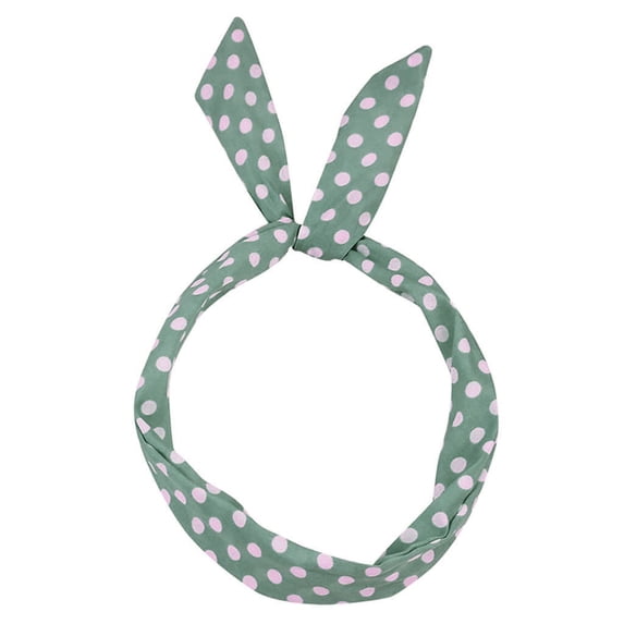 MSJUHEG Fall Head Bands Bow Headband Head Scarf Elastic Headband Hair Bands for Women's Hair Wide Hairband Women Hair Head Green One Size
