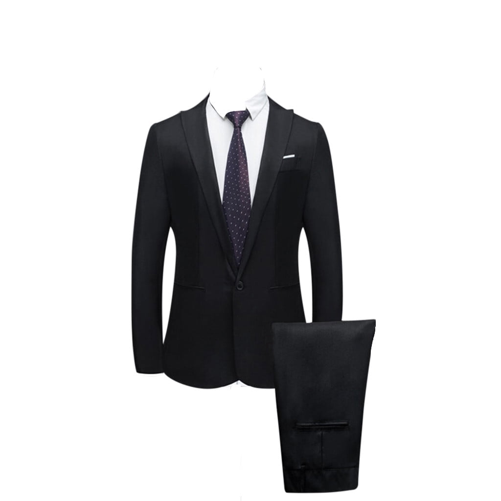 Men's Button Up Long Sleeve Top and Pants Set