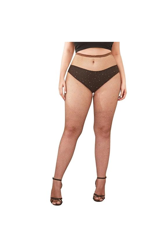 Fishnet Tights,Patterned Tights,Mesh Tights,Polka Dot Tights,Stockings,Plus Size Super Short Boots Net Stretch Long High Socks Coffee XL