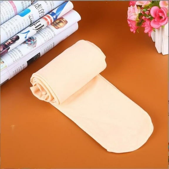 MSJUHEG Fishnet Tights,Shiny Tights,Plus Size Tights,Sparkly Tights,Stockings,Candy Colors Opaque Footed Socks Tights Slim Pantyhose Stockings Beige One Size