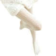 thumbnail image 1 of MSJUHEG Fishnet Tights,Tights,Warm Pantyhose,Fleece Lined Tights Women,Stockings,Lace Slim Tights Socks Transparent Stockings Stocking Hollow Tights White 1 One Size, 1 of 3