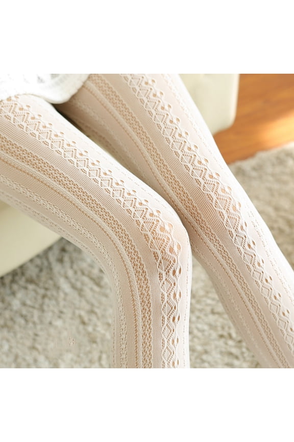 Fishnet Tights,Tights,Warm Pantyhose,Fleece Lined Tights Women,Stockings,Retro Slim Stockings Pantyhose Hollow Socks Tights Stocking B One Size