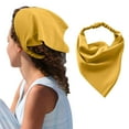 thumbnail image 1 of MSJUHEG Floral Scarf,Bandanas,Hair Coverings,Hair Bandanas,Silk Hijab,Floral Hair Head Kerchief Hair Scarf Hair Kerchief with Ties Head Scarf A One Size, 1 of 4