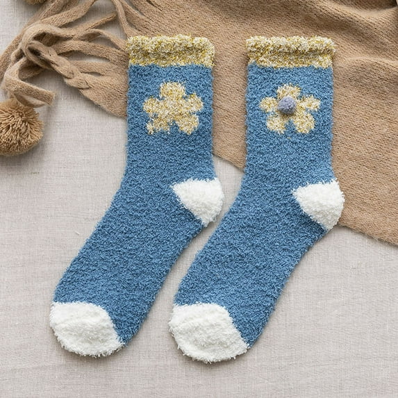 MSJUHEG Fuzzy Socks,Slipper Socks,Fluffy Socks,Bearpaw Socks,Cloud Socks,Thermal Socks for Coral Socks Stripe Socks Colorful Lightweight Athletic Socks Socks A One Size