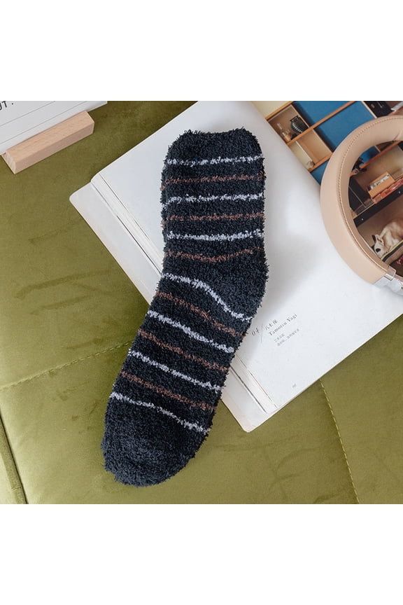 Fuzzy Socks,Slipper Socks,Fluffy Socks,Bearpaw Socks,Cloud Socks,Thermal Socks for Mens Coral Socks Stripe Socks Colorful Athletic Socks Socks Black One Size