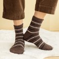 thumbnail image 1 of MSJUHEG Fuzzy Socks,Slipper Socks,Fluffy Socks,Bearpaw Socks,Cloud Socks,Thermal Socks for Mens Coral Socks Stripe Socks Colorful Athletic Socks Socks Coffee One Size, 1 of 8