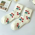 thumbnail image 1 of MSJUHEG Fuzzy Socks,Slipper Socks,Fluffy Socks,Bearpaw Socks,Cloud Socks,Thermal Socks for Coral Socks Floral Socks A One Size, 1 of 4