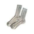 thumbnail image 1 of MSJUHEG Fuzzy Socks,Slipper Socks,Fluffy Socks,Bearpaw Socks,Cloud Socks,Velvet Thickened Sleeping Socks Floor Socks Winter Sleeping Socks Gray One Size, 1 of 2