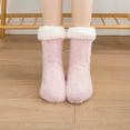 thumbnail image 1 of MSJUHEG Fuzzy Socks,Slipper Socks,Fluffy Socks,Bearpaw Socks,Cloud Socks,Winter Snow Socks Sleep Socks Carpet Socks Household Warm Thickened Plush Socks Pink One Size, 1 of 6