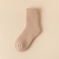 thumbnail image 1 of MSJUHEG Fuzzy Socks for Women,Slipper Socks for Women,Fluffy Socks,Bearpaw Socks,Cloud Socks,Solid Color Thickened Socks Warm and Velvet Towel Socks Khaki One Size, 1 of 3