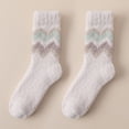 thumbnail image 1 of MSJUHEG Fuzzy Socks for Women,Slipper Socks for Women,Fluffy Socks,Bearpaw Socks,Cloud Socks,Winter Socks Mid Tube Socks Coral Thickened Warm Stockings E One Size, 1 of 3