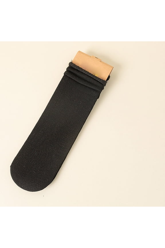 Fuzzy Socks for Women,Slipper Socks for Women,Fluffy Socks,Bearpaw Socks,Cloud Socks,Women Winter Solid Thick Warm Socks Cozy Crew Socks Black A