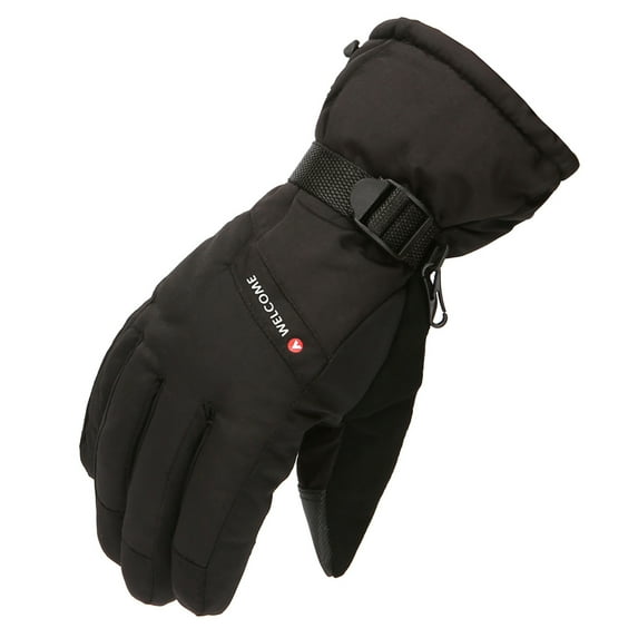 MSJUHEG Gloves Fingerless Gloves Work Gloves Winter Gloves Adult Gloves Warm Ski Gloves Winter Windproof And Waterproof Gloves Winter Gloves Men Black One Size