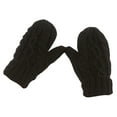 thumbnail image 1 of MSJUHEG Gloves Fingerless Gloves Work Gloves Winter Gloves Women Warmer Thicken Knitted Finger Thermal Skiing Gloves Mitten Winter Gloves Men Black One Size, 1 of 4