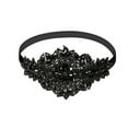 thumbnail image 1 of MSJUHEG Hair Ties Headbands For Women Flapper Great Gatsby Headband Pearl Charleston Party Bridal Headpiece Lady Hair Bands Black One Size, 1 of 4