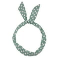 thumbnail image 1 of MSJUHEG Hair Ties Headbands For Women Paisley Rockabilly Wired Headband Polka Dot Tartan Retro Scarf Wire Hair Band Hair Bands Green One Size, 1 of 2