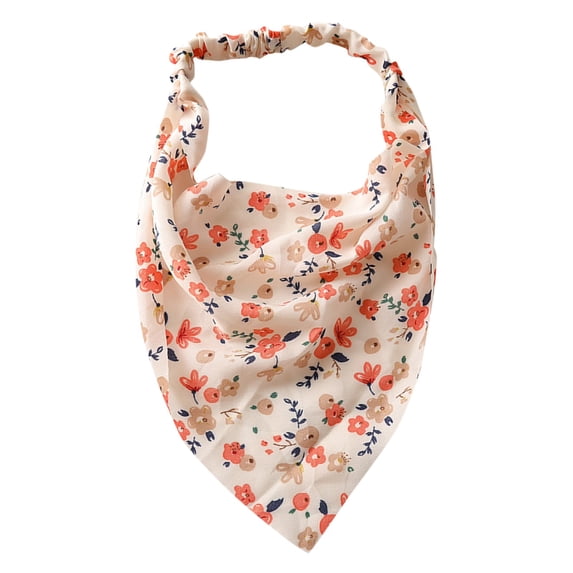 MSJUHEG Hair Ties Headbands For Women Floral Hair Bandanas Head Kerchief Women Bandana Print Hair Scarf Triangle Hair Kerchief With Ties Head Scarf Hair Bands I One Size
