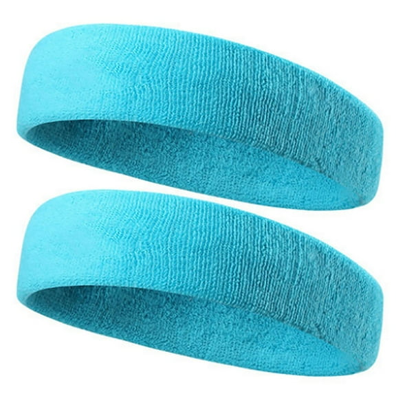 MSJUHEG Hair Ties Headbands For Women Women Absorption And Sweat Wicking Sports Cotton Thick Pile Cloth Wweat Proof Belt Hair Bands Light Blue One Size