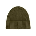 thumbnail image 1 of MSJUHEG Hats For Men Beanie Hot Soft Yarn Custom Plain Cuff Knit Winter Hat Bomber Hats Army Green One Size, 1 of 5