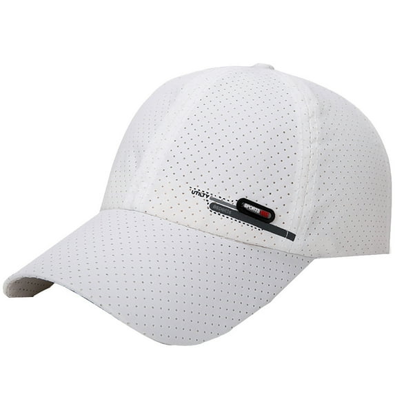 MSJUHEG Hats For Men Winter Hat Baseball Cap Fashion Hats For Men Casquette For Choice Utdoor Golf Sun Hat Baseball Cap White One Size