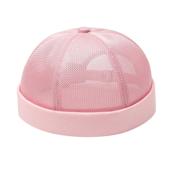 MSJUHEG Hats For Men Winter Hat Men Solid Cap Mesh Quick Drying Adjustable Breathable Sport Outdoor Cap Baseball Cap Pink One Size