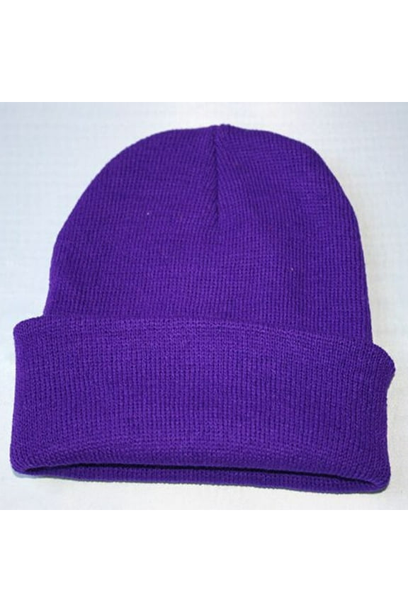 Hats For Men Winter Hat Unisex Slouchy Knitting Beanie Cap Warm Winter Ski Hat Baseball Cap Purple One Size
