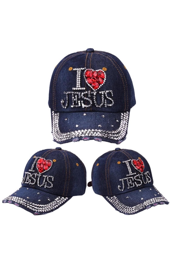 Hats For Men Winter Hat Women Men Adjustable Bling Letter Rhinestone Denim Baseball Cap Hat Baseball Cap C One Size